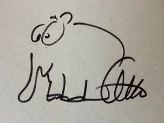 Ottifant-Autogramm-Otto